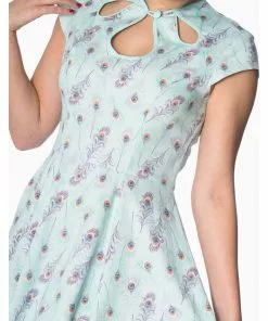 Dresses Banned Peacock Feather 50's Swing Dress Blue 9 Dresses Banned Peacock Feather 50's Swing Dress Blue