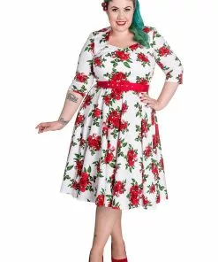 Dresses Hell Bunny Eternity 50's Swing Dress White