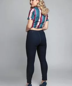 Collectif Angela 50's Jeans In Navy