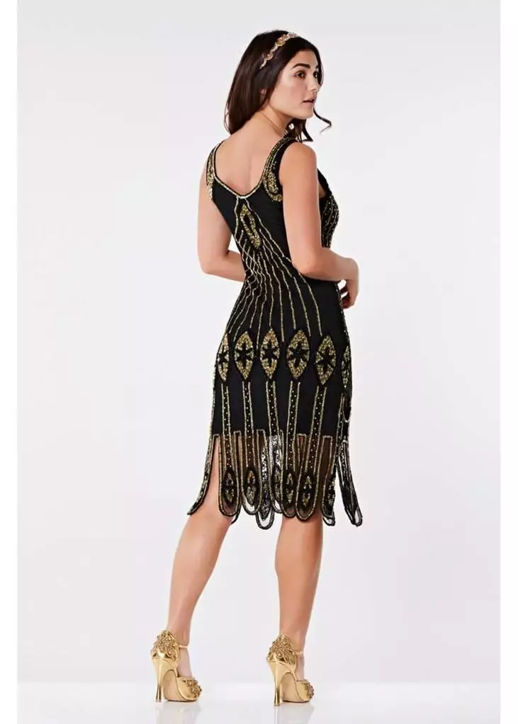 Gatsbylady Molly 1920's Flapper Dress Black 5 Gatsbylady Molly 1920's Flapper Dress Black