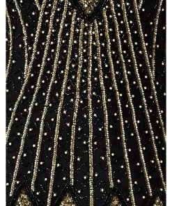 Gatsbylady Molly 1920's Flapper Dress Black 12 Gatsbylady Molly 1920's Flapper Dress Black