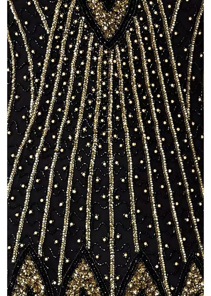 Gatsbylady Molly 1920's Flapper Dress Black 6 Gatsbylady Molly 1920's Flapper Dress Black
