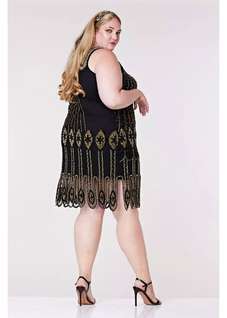 Gatsbylady Molly 1920's Flapper Dress Black 7 Gatsbylady Molly 1920's Flapper Dress Black