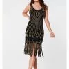 Gatsbylady Molly 1920's Flapper Dress Black