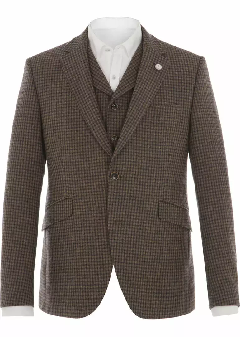 New In Gibson London Martin Check Colbert Jacket Green 5 New In Gibson London Martin Check Colbert Jacket Green