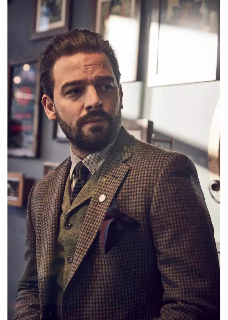 New In Gibson London Martin Check Colbert Jacket Green 7 New In Gibson London Martin Check Colbert Jacket Green