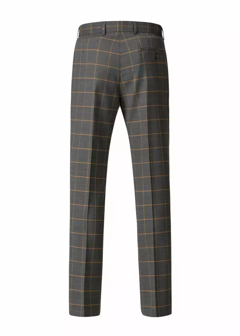 New In Gibson London Oliver Check Trousers Grey 5 New In Gibson London Oliver Check Trousers Grey