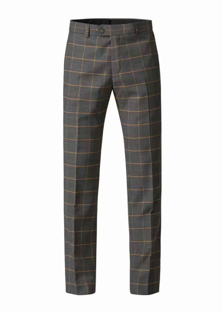 New In Gibson London Oliver Check Trousers Grey 3 New In Gibson London Oliver Check Trousers Grey