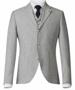 Gibson London Moorgate Striped Jacket New In