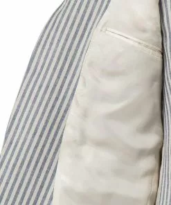 Gibson London Moorgate Striped Jacket New In