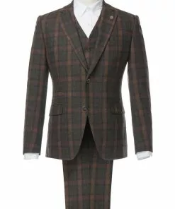 Gibson London William Tartan Jacket Sage Green