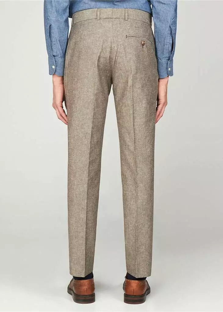 Gibson London Dwayne Linen Trousers Stone New In 4 Gibson London Dwayne Linen Trousers Stone New In
