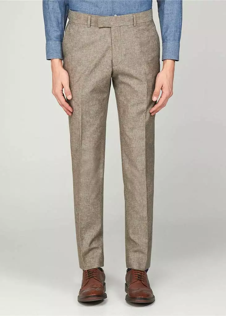 Gibson London Dwayne Linen Trousers Stone New In 3 Gibson London Dwayne Linen Trousers Stone New In