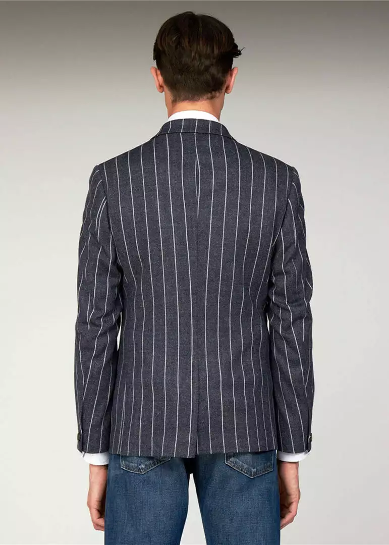 Gibson London Pearson Stripe Jacket Blue 5 Gibson London Pearson Stripe Jacket Blue