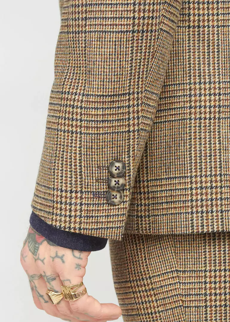 Gibson London Sean Check Jacket Brown 5 Gibson London Sean Check Jacket Brown