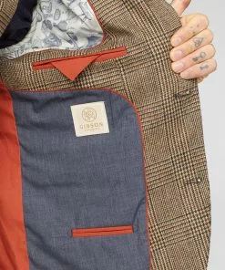 Gibson London Sean Check Jacket Brown 12 Gibson London Sean Check Jacket Brown