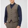 New In Gibson London Roger Waistcoat Brown 1 New In Gibson London Roger Waistcoat Brown