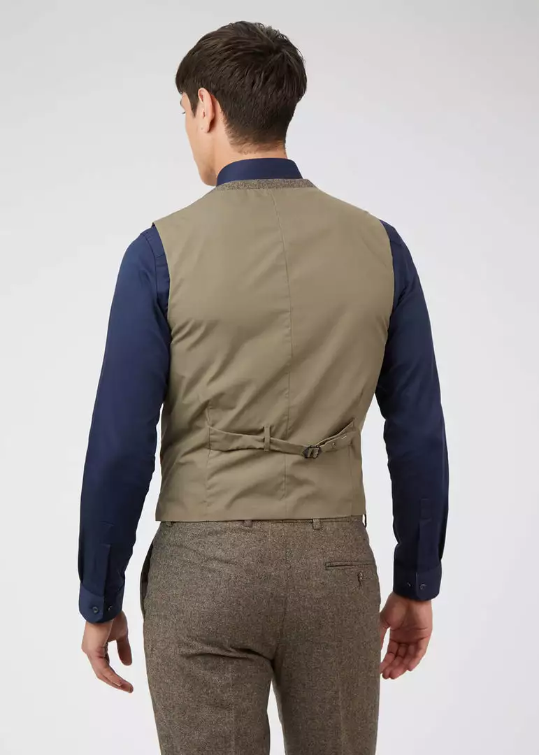 New In Gibson London Roger Waistcoat Brown 4 New In Gibson London Roger Waistcoat Brown