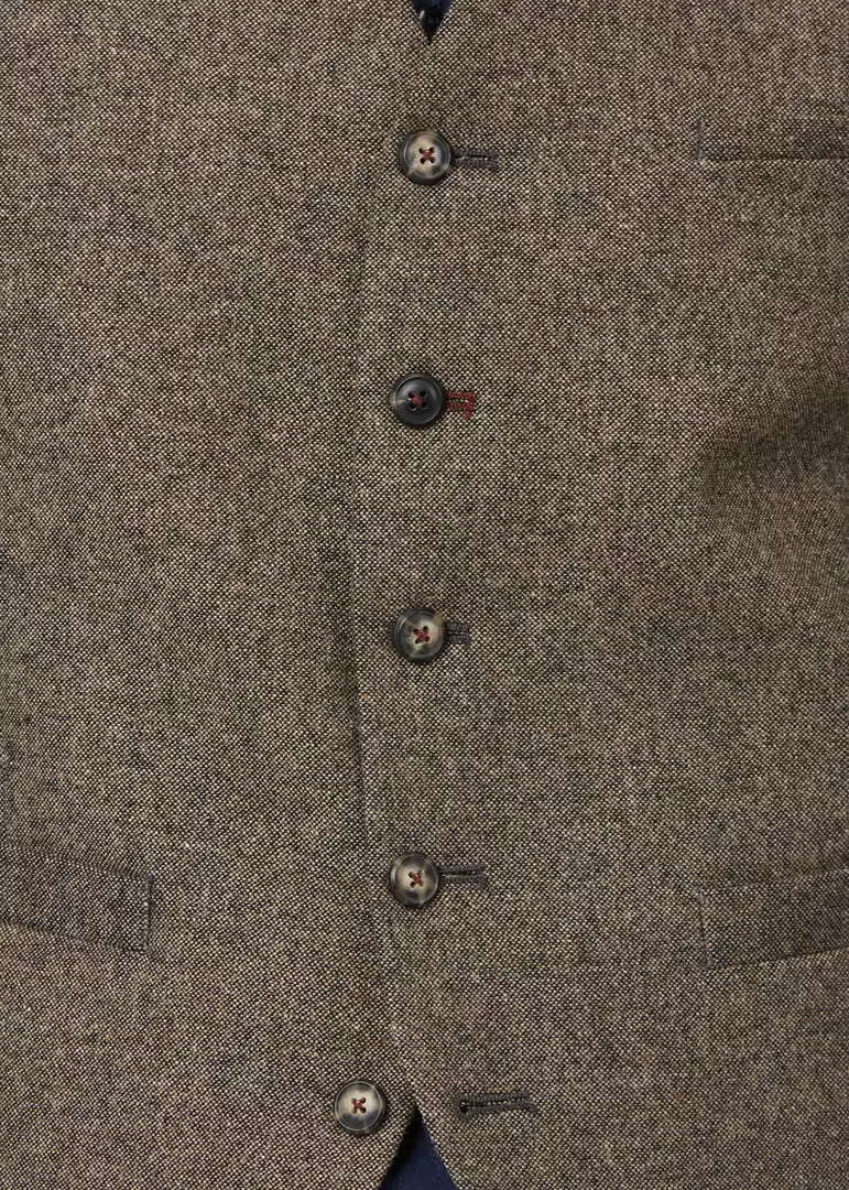 New In Gibson London Roger Waistcoat Brown 5 New In Gibson London Roger Waistcoat Brown