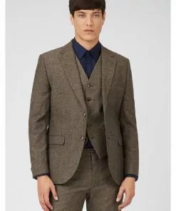 Gibson London Roger Trousers Brown New In