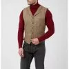 Gibson London Bernard Herringbone Waistcoat Brown 2 Gibson London Bernard Herringbone Waistcoat Brown