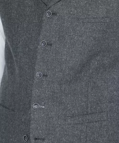 Gibson London Simon Tweed Waistcoat Grey