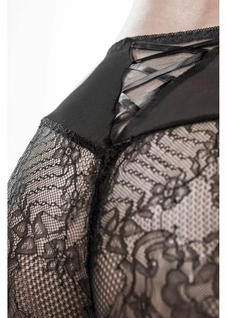 Grey Velvet Sophie Lace Set Black 5 Grey Velvet Sophie Lace Set Black