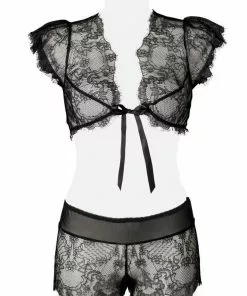 Grey Velvet Sophie Lace Set Black 12 Grey Velvet Sophie Lace Set Black