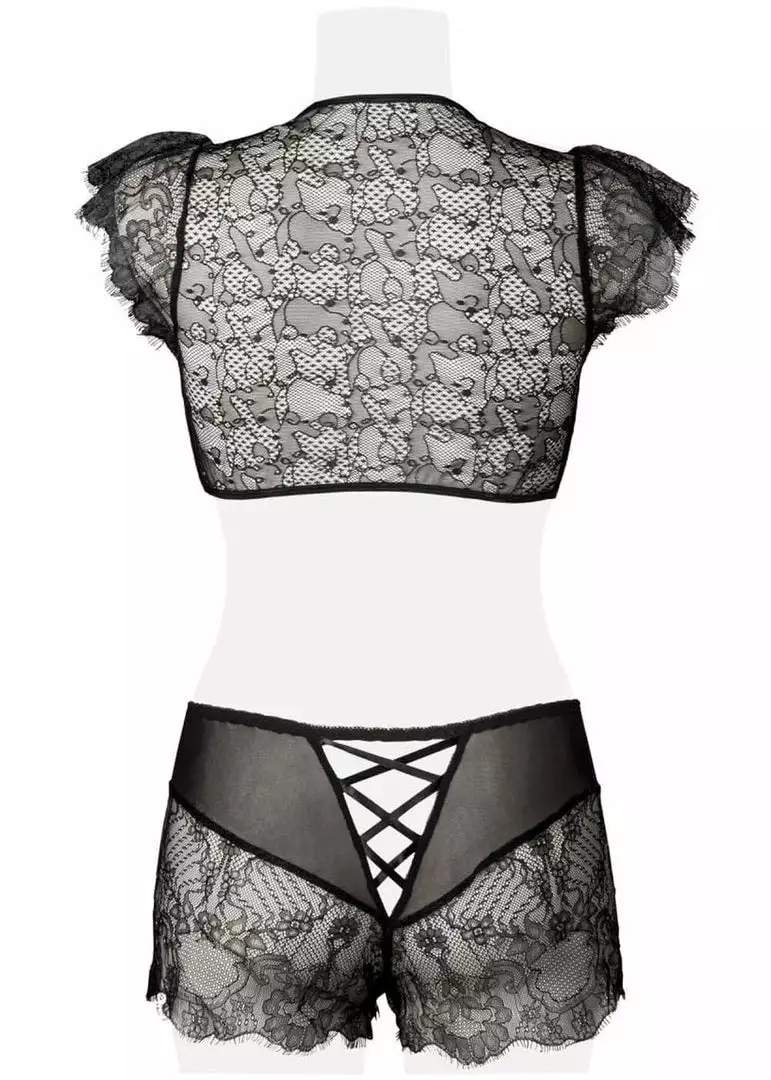 Grey Velvet Sophie Lace Set Black 8 Grey Velvet Sophie Lace Set Black