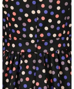 Hearts & Roses Ophelia Polkadot 50's Swing Dress Black New In 13 Hearts & Roses Ophelia Polkadot 50's Swing Dress Black New In