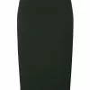 Hearts & Roses Sally Knitted 60's Pencil Skirt Green