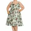 New In Hell Bunny Tahiti 50's Swing Dress Green 2 New In Hell Bunny Tahiti 50's Swing Dress Green