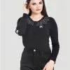 Hell Bunny Spider 50's Cardigan Black New In