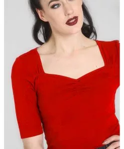 Hell Bunny Philippa 50's Top Red