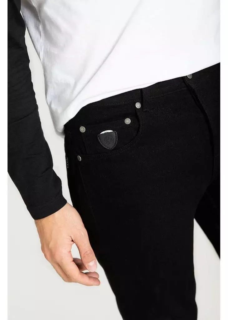 New In Hell Bunny Mens Slim Jim Jeans Black 8 New In Hell Bunny Mens Slim Jim Jeans Black