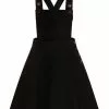 New In Hell Bunny Dakota 50's Pinafore Swing Dress Black 1 New In Hell Bunny Dakota 50's Pinafore Swing Dress Black
