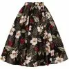 Hell Bunny Tahiti 50's Swing Skirt Black New In 1 Hell Bunny Tahiti 50's Swing Skirt Black New In