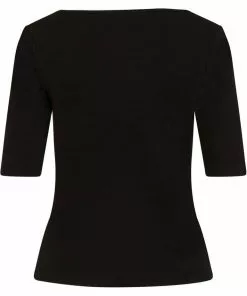 Hell Bunny Philippa 50's Top Black New In