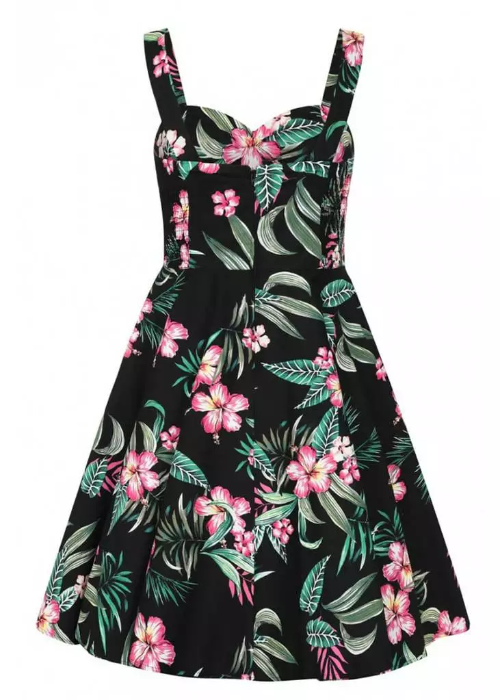 New In Hell Bunny Kalani 50's Swing Dress Black 7 New In Hell Bunny Kalani 50's Swing Dress Black