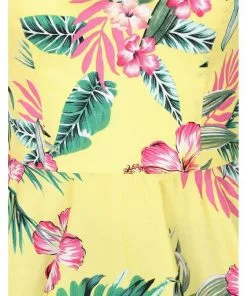 Hell Bunny Kalani 50's Swing Dress Yellow