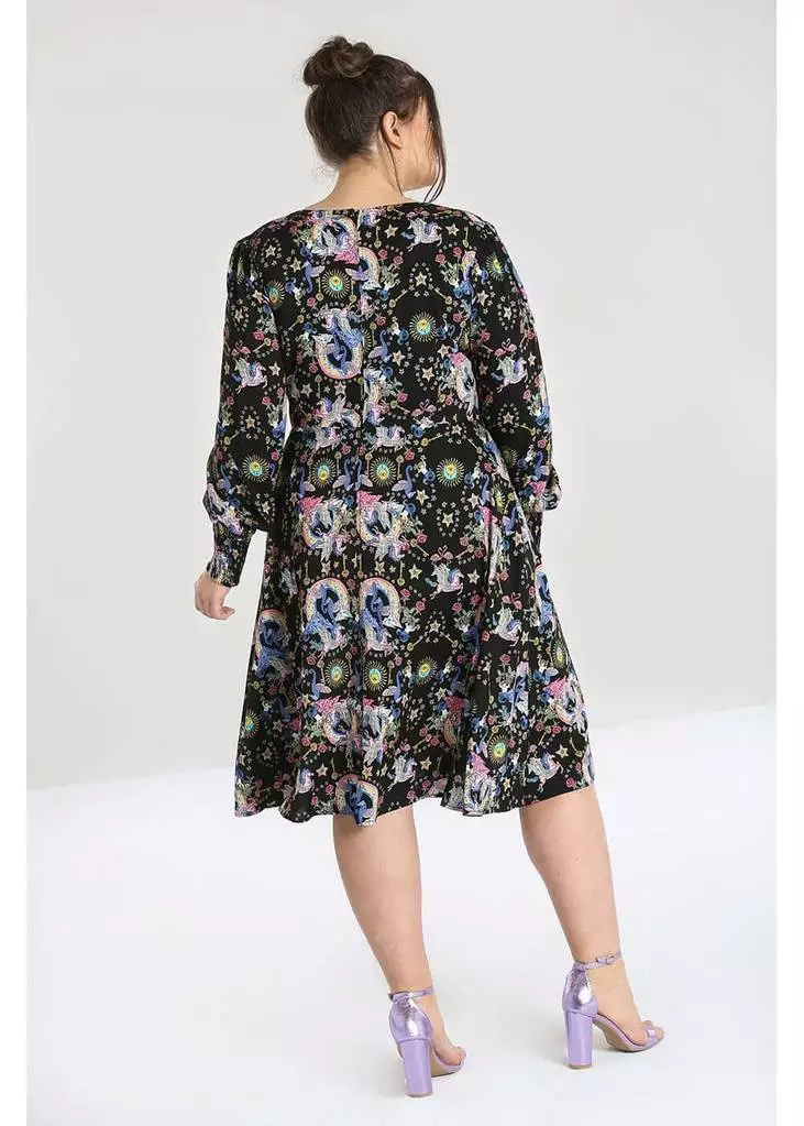 Hell Bunny Moondance 70's Dress Black 8 Hell Bunny Moondance 70's Dress Black