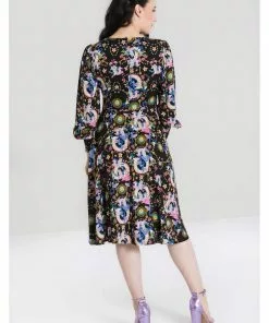 Hell Bunny Moondance 70's Dress Black 12 Hell Bunny Moondance 70's Dress Black