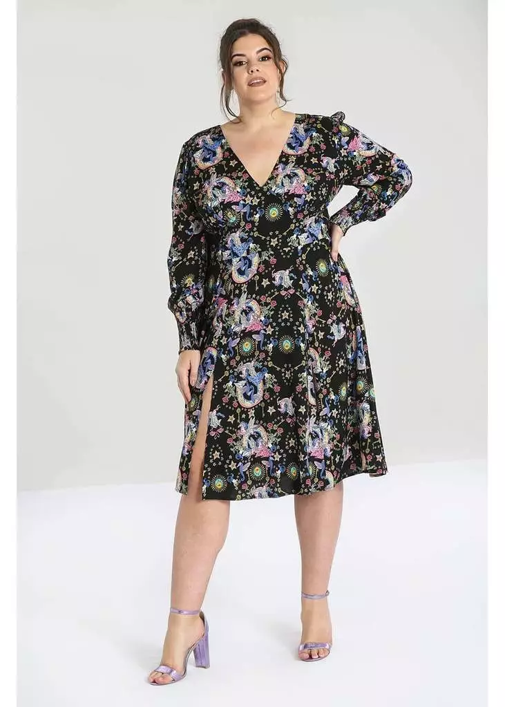 Hell Bunny Moondance 70's Dress Black 7 Hell Bunny Moondance 70's Dress Black