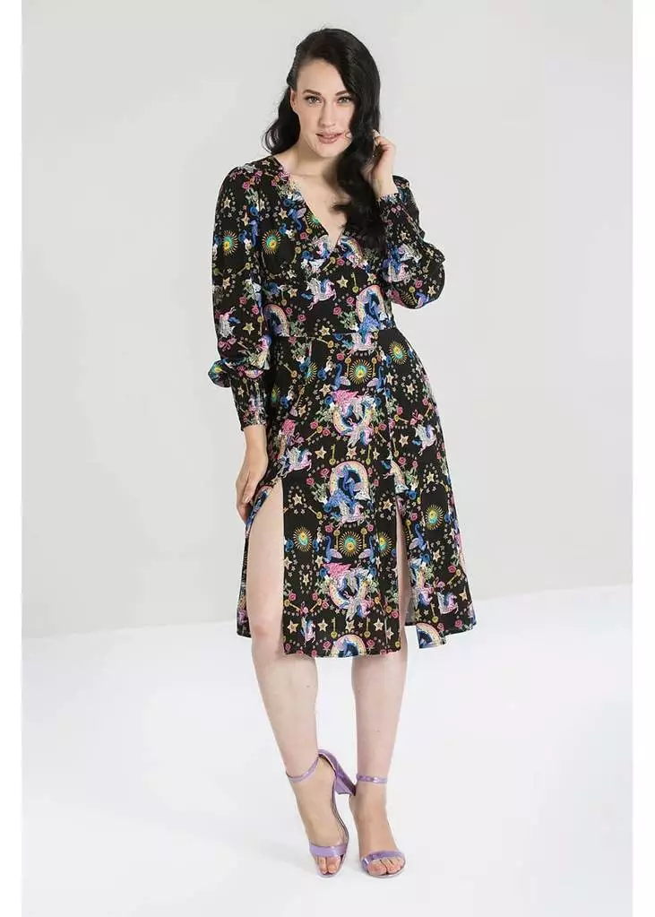 Hell Bunny Moondance 70's Dress Black 9 Hell Bunny Moondance 70's Dress Black