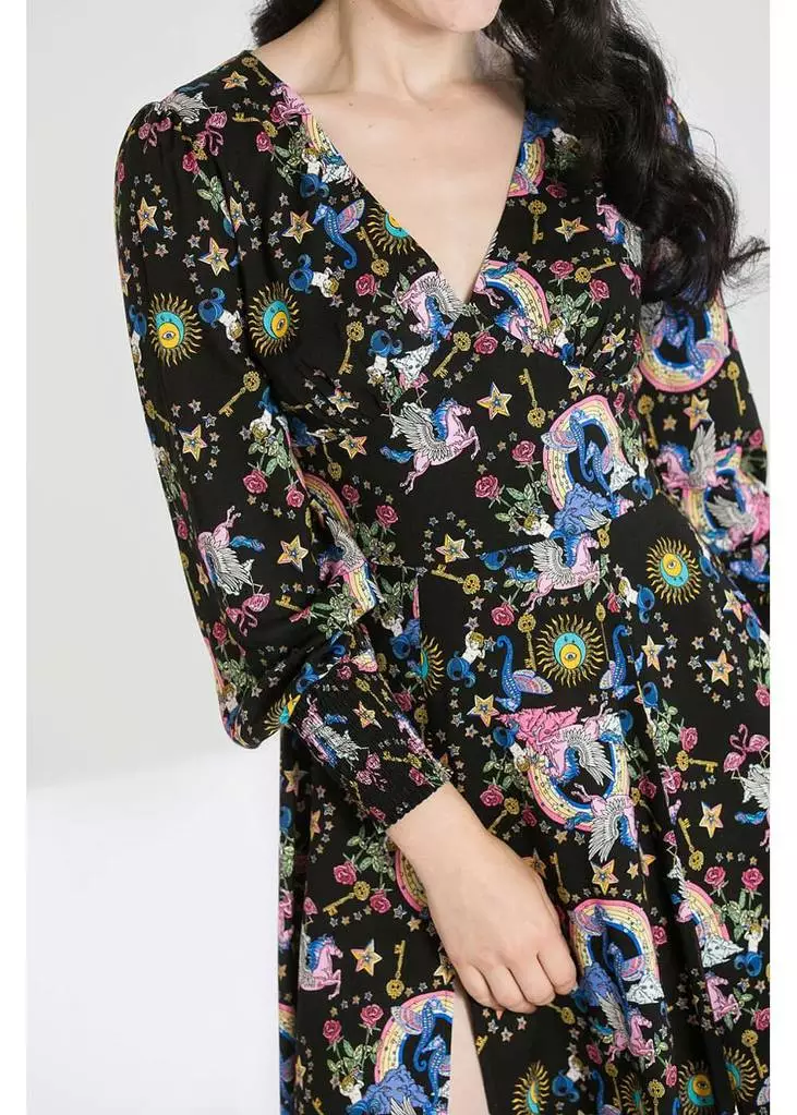 Hell Bunny Moondance 70's Dress Black 4 Hell Bunny Moondance 70's Dress Black