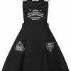Hell Bunny Samara Ouija 60's Pinafore Dress Black 1 Hell Bunny Samara Ouija 60's Pinafore Dress Black