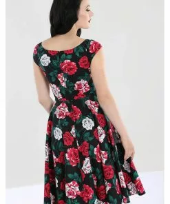 New In Hell Bunny Ruby Roses 50's Swing Dress Black 15 New In Hell Bunny Ruby Roses 50's Swing Dress Black