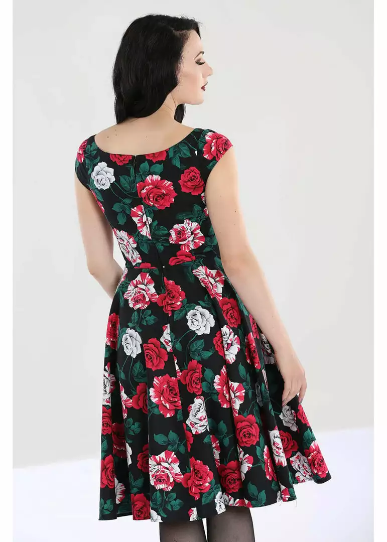 New In Hell Bunny Ruby Roses 50's Swing Dress Black 7 New In Hell Bunny Ruby Roses 50's Swing Dress Black