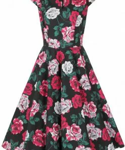 New In Hell Bunny Ruby Roses 50's Swing Dress Black 13 New In Hell Bunny Ruby Roses 50's Swing Dress Black