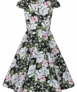New In Hell Bunny Alba 50's Swing Dress Black